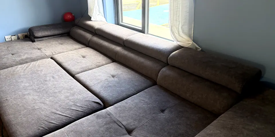 Clean sofa after upholstery cleaning by Pureline
