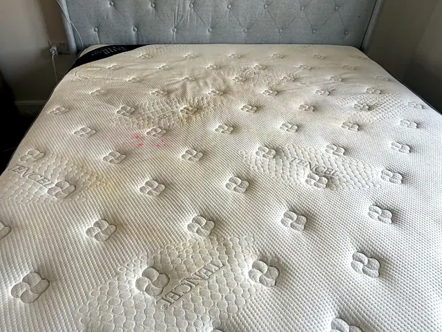Mattress before cleaning inspection